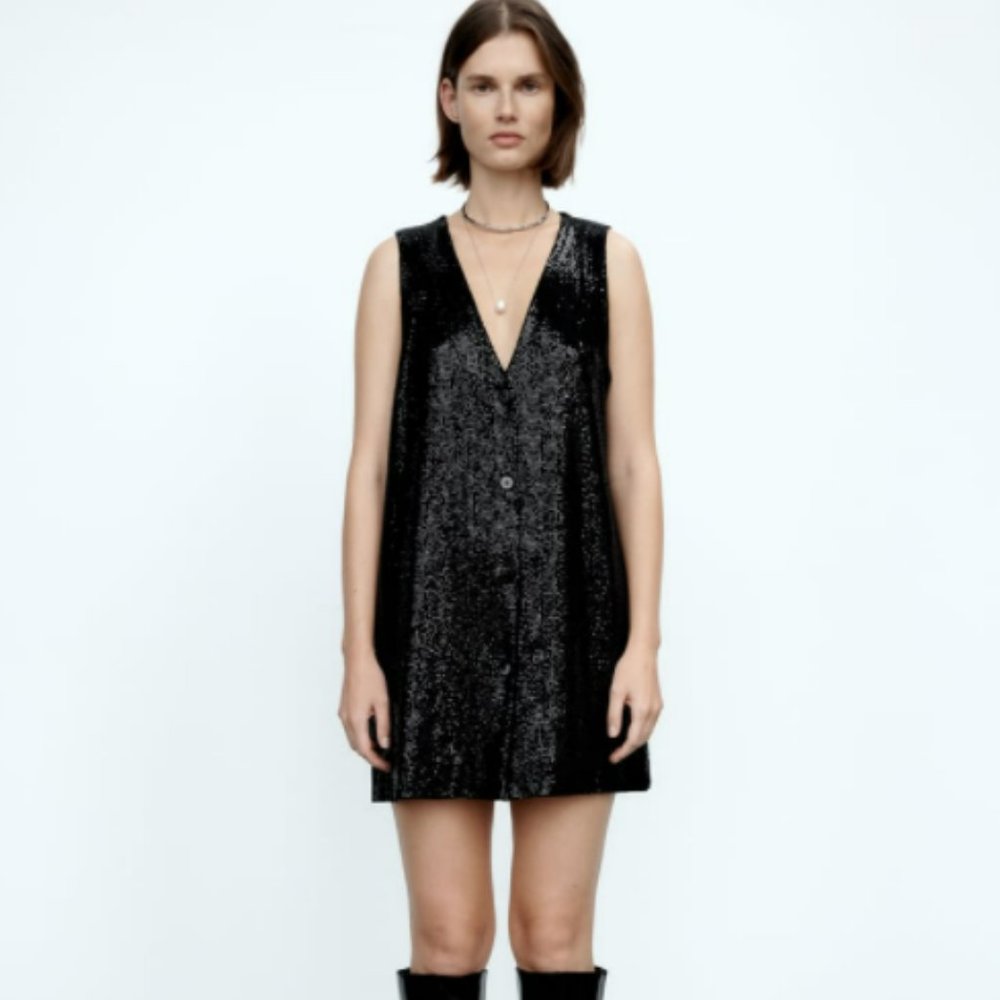 SPARKLY VEST DRESS